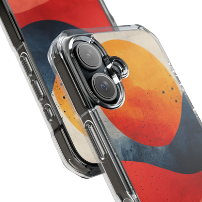 Sunburst Waves - Clear Impact iPhone 16 Phone Case