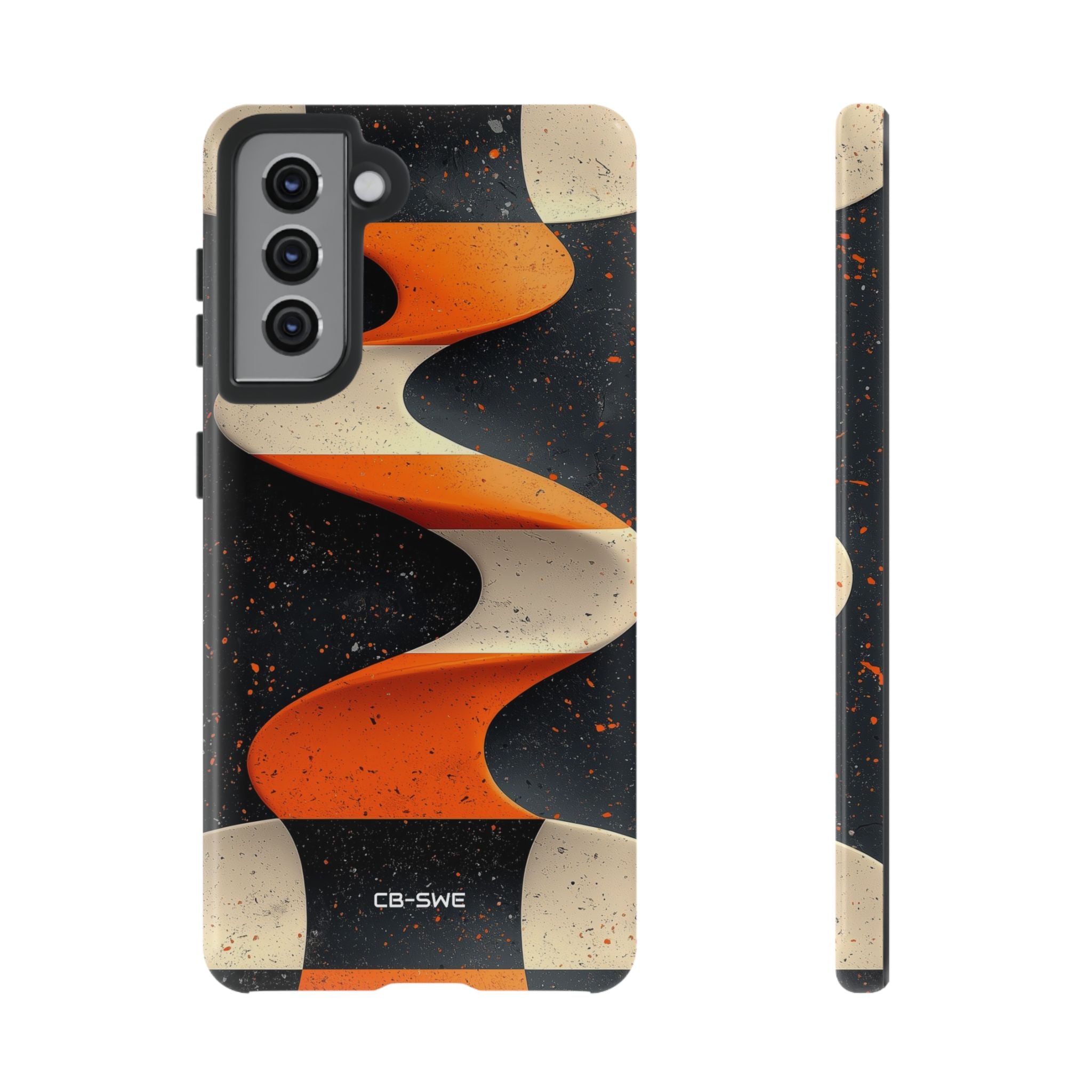 Orange Waves Flow - Samsung Case