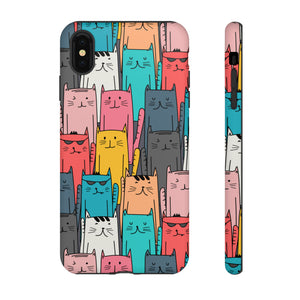 Colorful Cats - Protective Phone Case