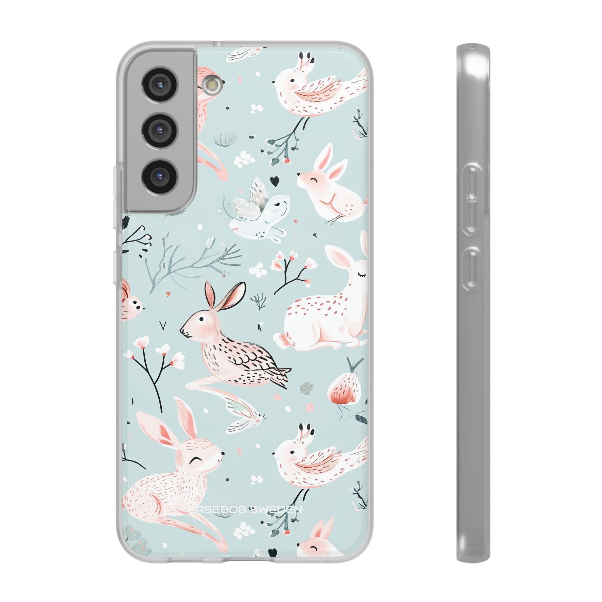 Whimsical Bunny Blossom - Flexi Samsung S22 Phone Case