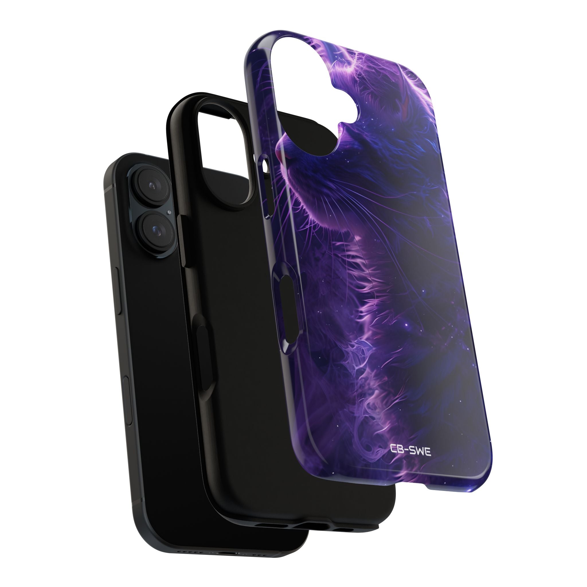 Mystical Starlit Cat - iPhone Case