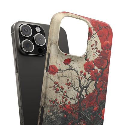 Zen Blossoms in Moonlight iPhone 16 - Slim Phone Case