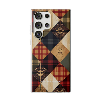 Rustic Geometric Patchwork Harmony Samsung S23 - Flexi Phone Case