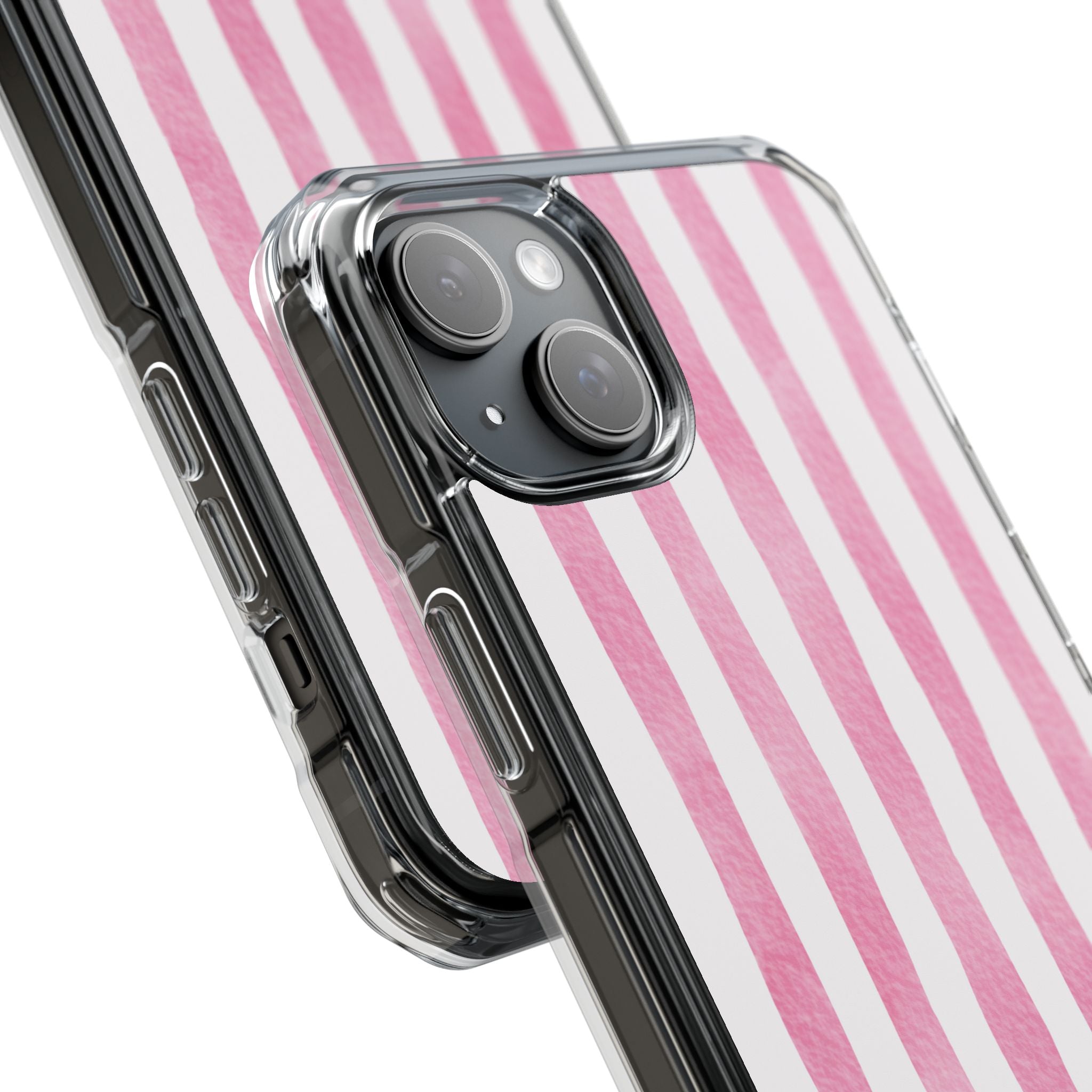 Pink Watercolor Stripes iPhone Case - Impact