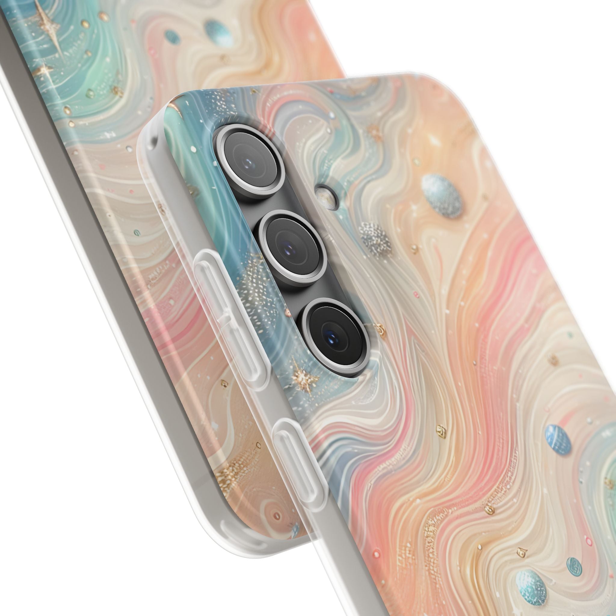 Iridescent Swirls Samsung S24 Case - Soft