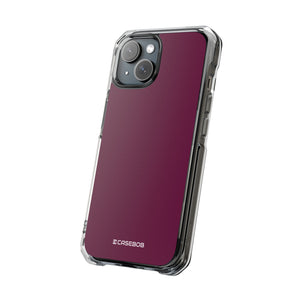 Tyrian Purple | Handyhülle für iPhone (Clear Impact Case – magnetisch) 