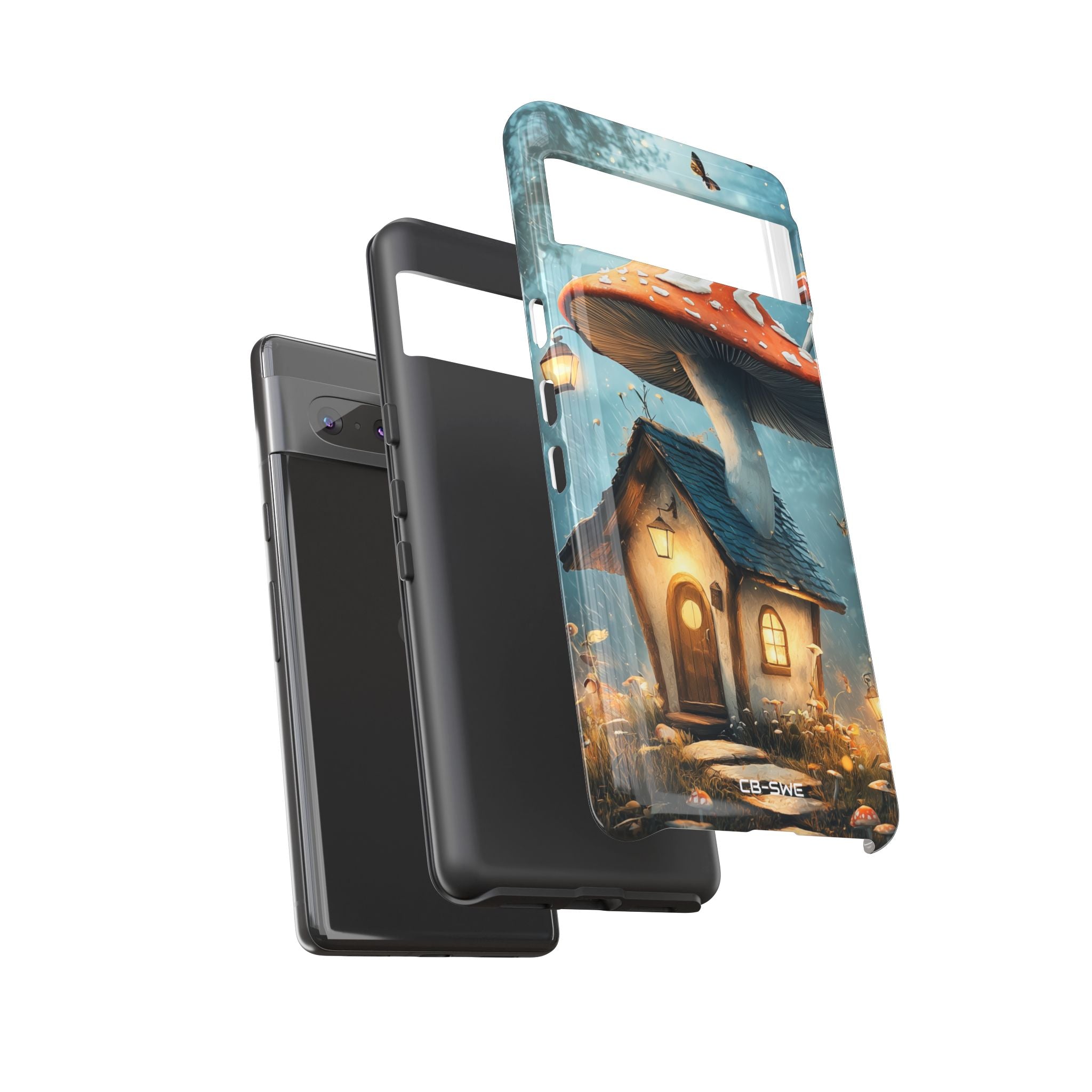 Mushroom House Glows - Google Pixel Case