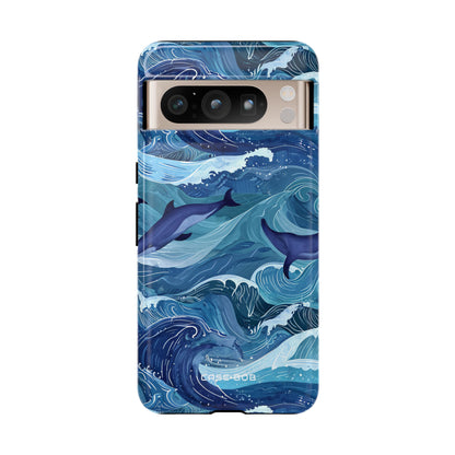 Dolphin Waves Google Pixel 8 Pro Case - Tough
