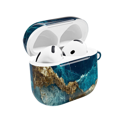 Golden Fracture Teal - AirPods Case
