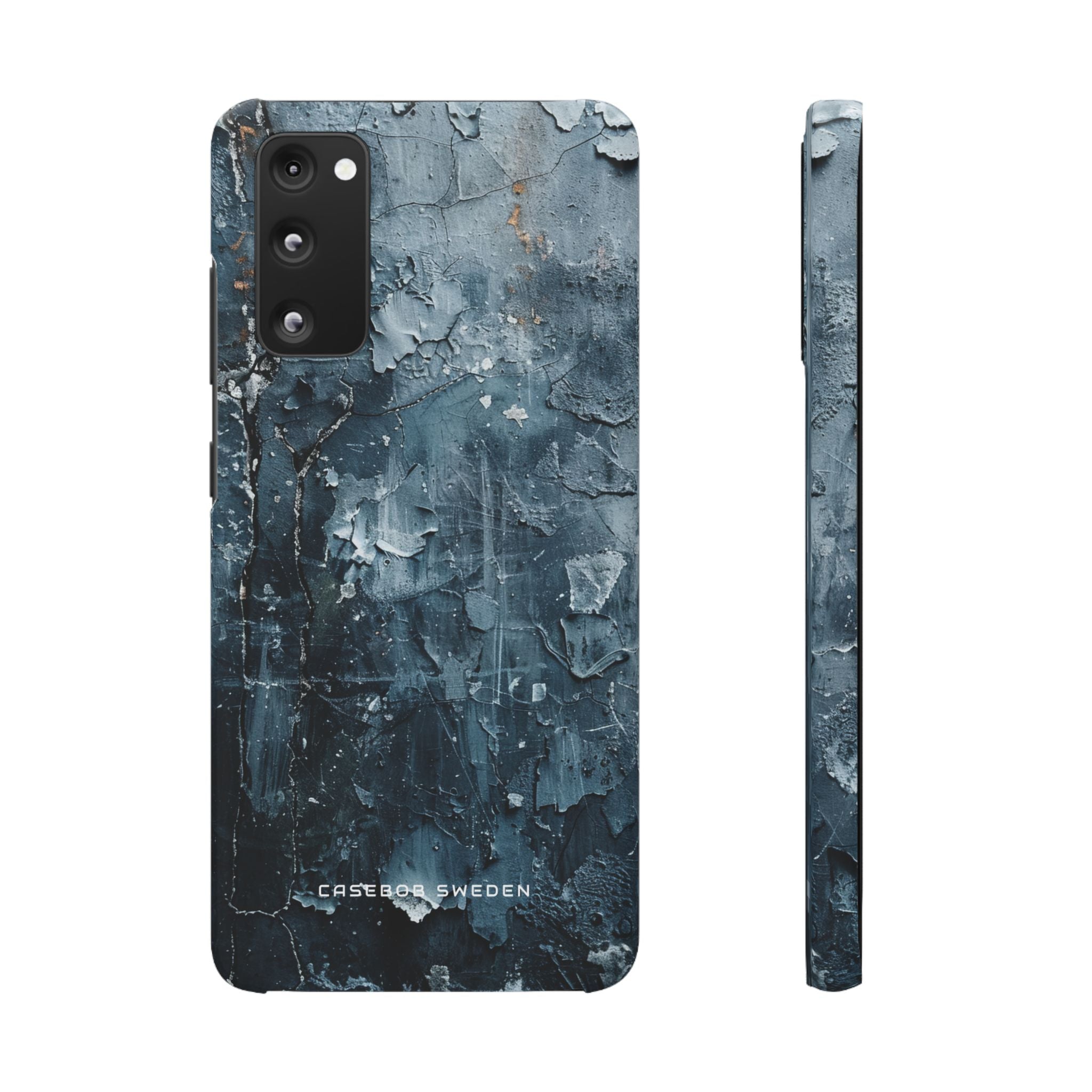 Weathered Blue Tapestry with Cracked Layers Samsung S20 - Slim Phone Case