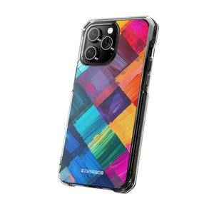 Pantone Spectrum Pattern | Phone Case for iPhone (Clear Impact Case - Magnetic)