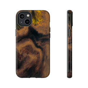 Brown Earth Ink Art - Protective Phone Case