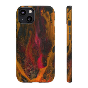 Bon Fire Ink Art iPhone Case (Protective) iPhone 13 Matte Phone Case