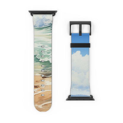 Foaming Blue Waves - Watch Band