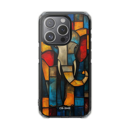 Elephant Shapes Dance iPhone Case - Impact
