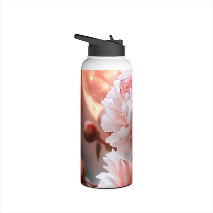 Peony Moonlight - Stainless Steel Water Bottle