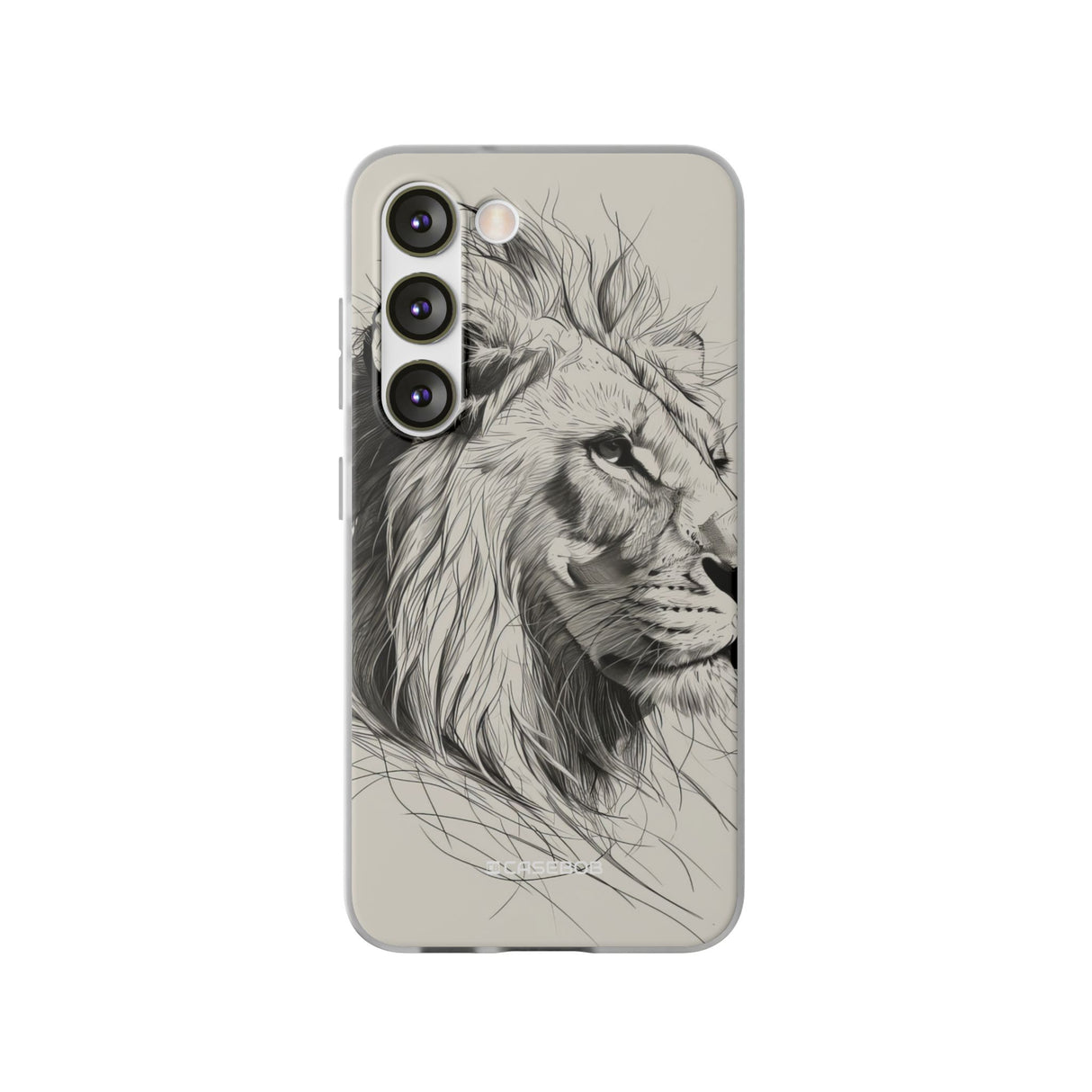 Majestic Linework Lion | Flexible Phone Case for Samsung Galaxy