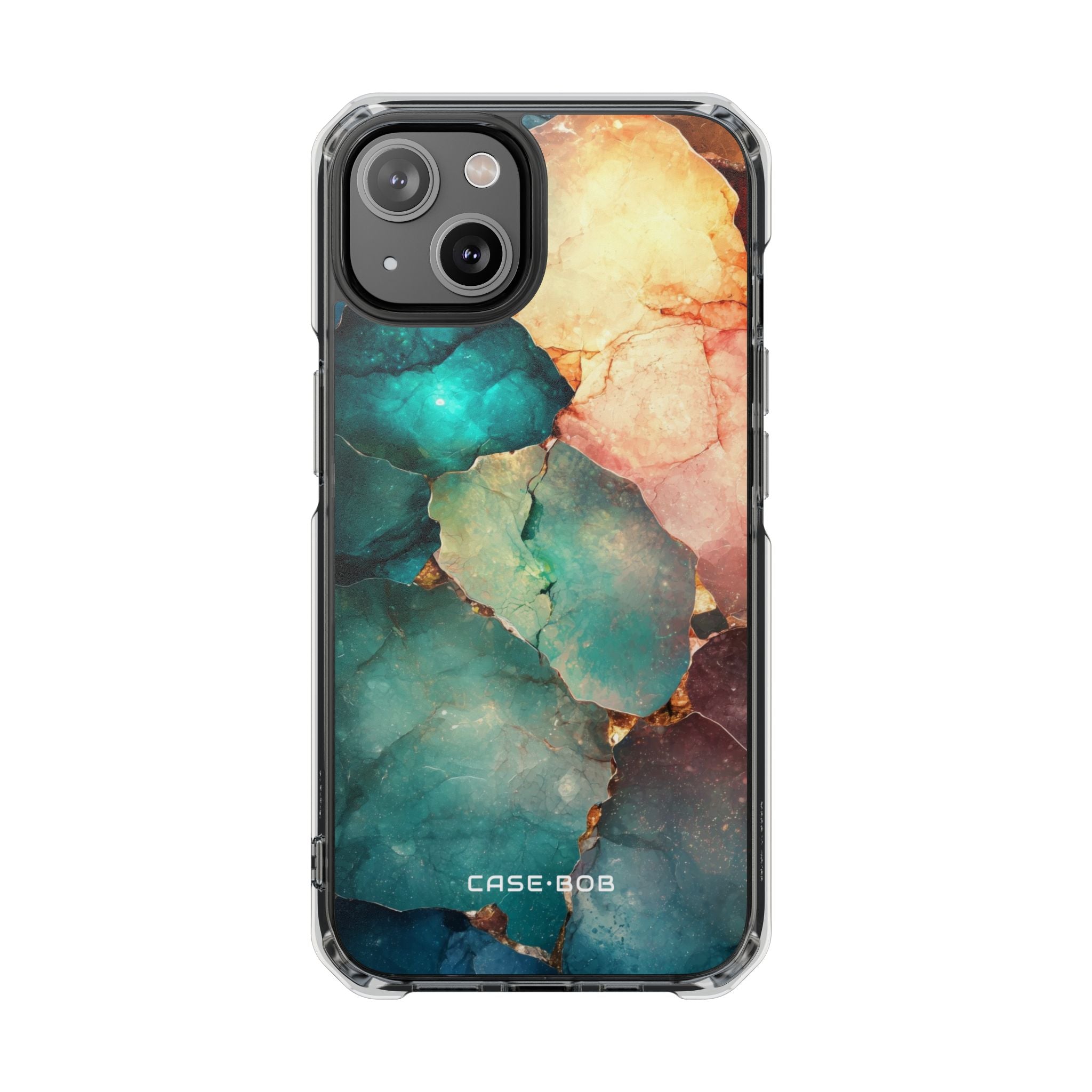 Teal Mosaic Veins iPhone 14 Case - Impact
