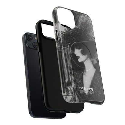 Vintage Feather Elegance iPhone 14 - Tough+