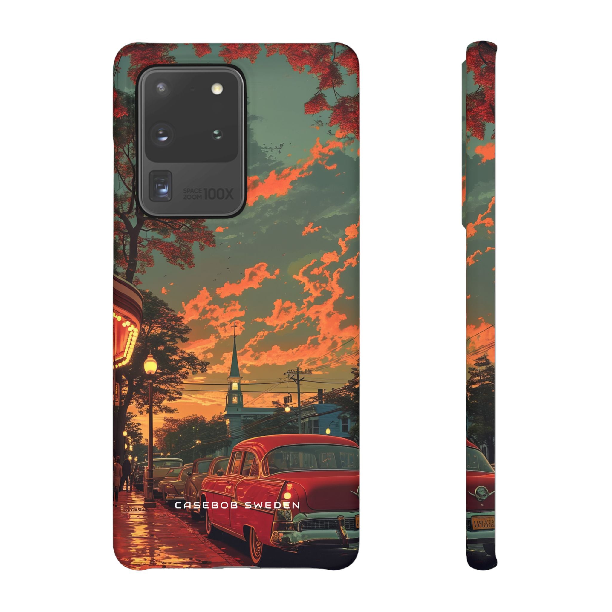 Mid-Century Nostalgia Streetscape Samsung S20 - Slim Phone Case