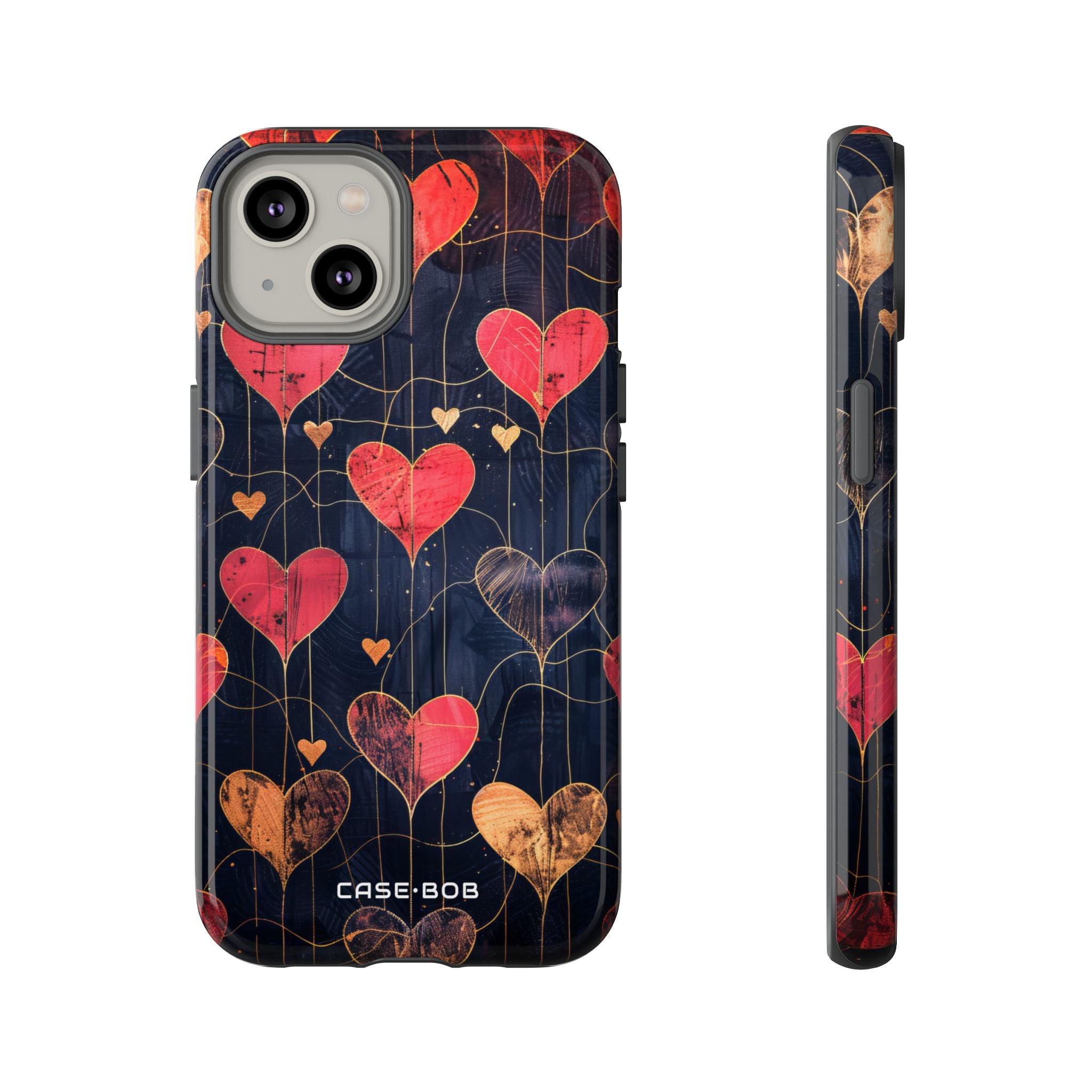 Golden Hearts Network iPhone 14 Case - Tough