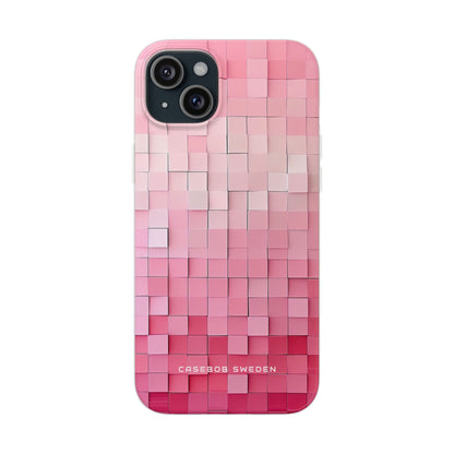 Gradient Pink Mosaic iPhone 15 - Flexi Phone Case