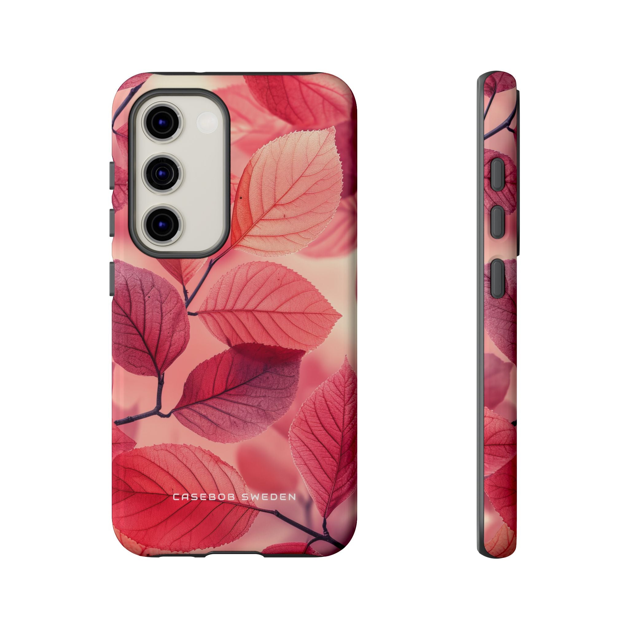 Elegant Pink Leaves Samsung S23 - Tough Phone Case