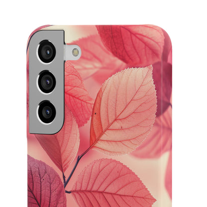 Pink Purple Nature Pattern - Slim Samsung S22 Phone Case