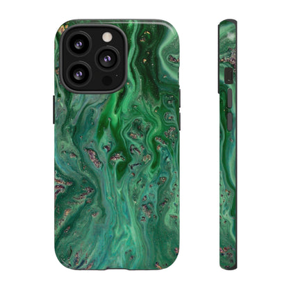 Light Green Ink Art iPhone Case (Protective) iPhone 13 Pro Glossy Phone Case