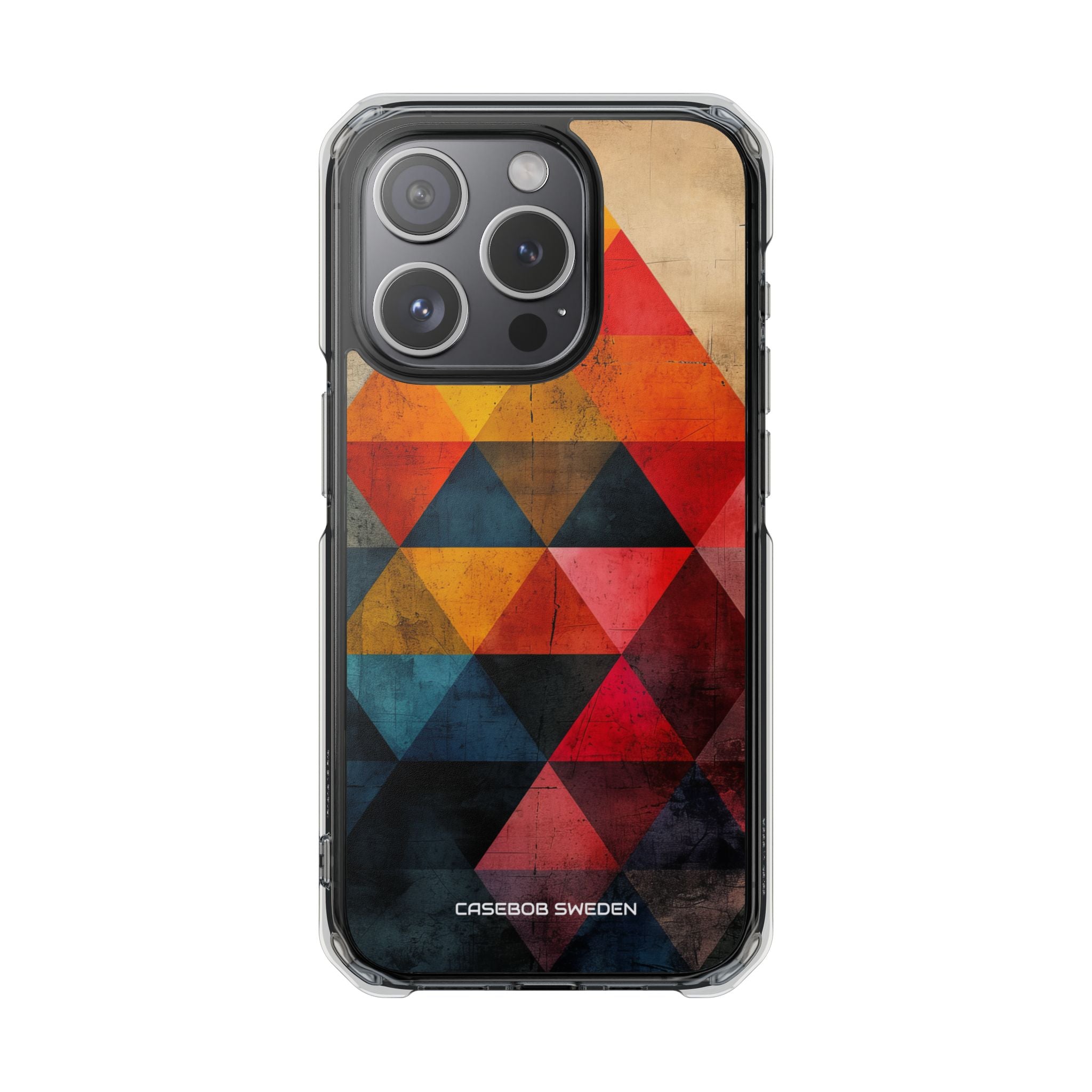 Geometric Energy - Clear Impact iPhone 15 Phone Case