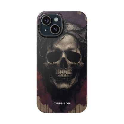 Gothic Skull Crown iPhone 15 Case - Soft
