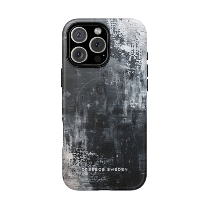 Textured Monochrome Blossom iPhone 16 | Tough+ Phone Case