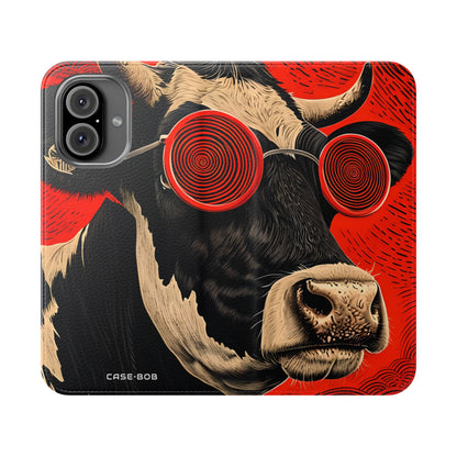 Spiral Cow Vision - iPhone 16  Case - Wallet