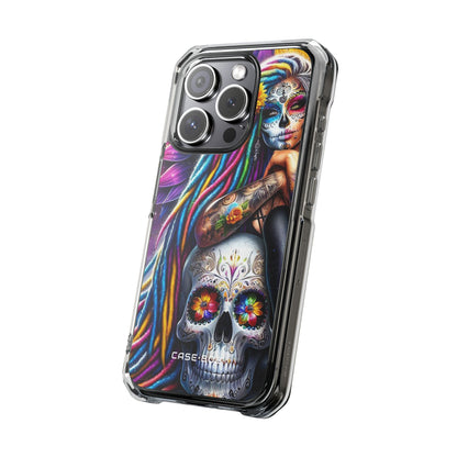 Sunflower Skull Glow iPhone 15 Pro Case - Impact