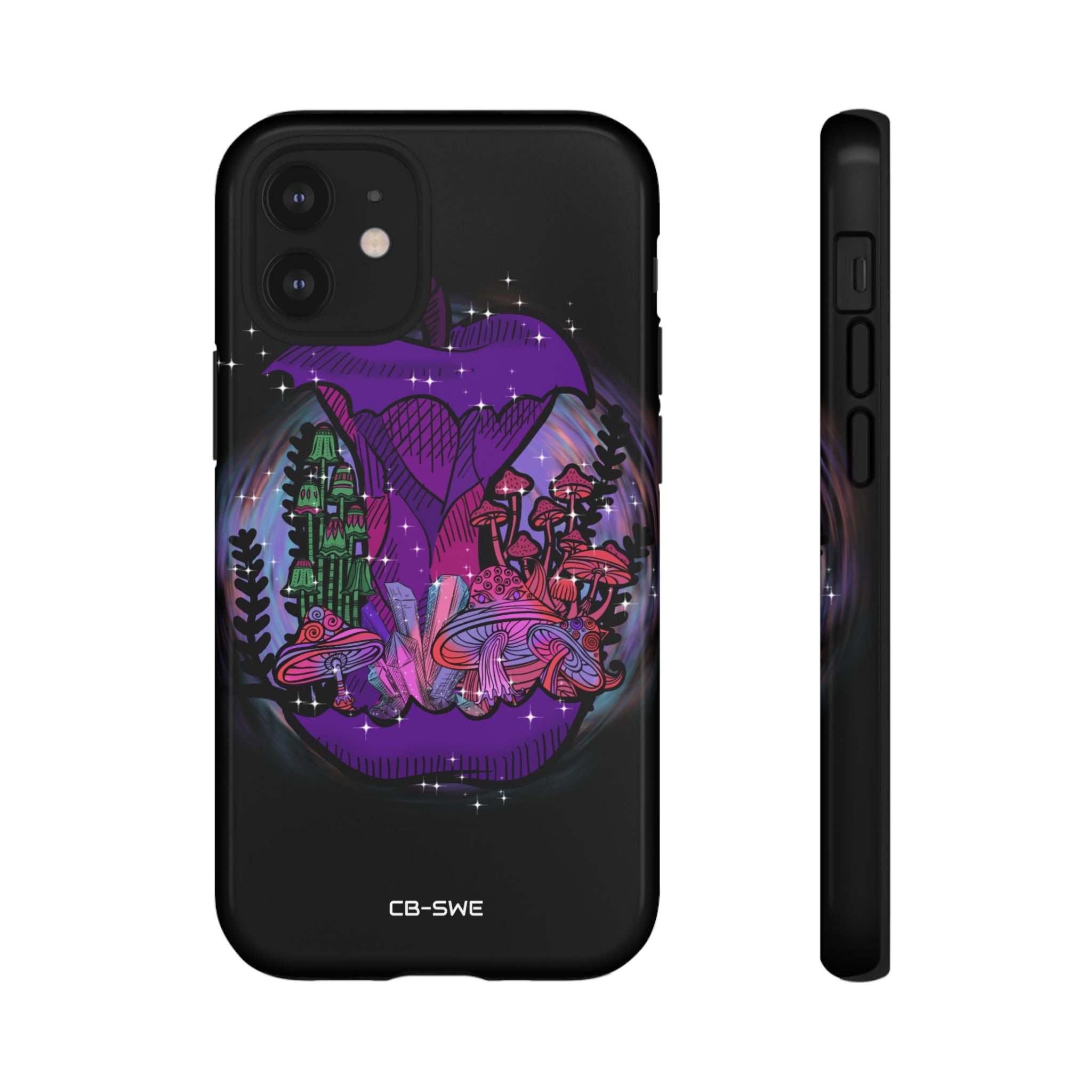 Mystical Purple Apple - iPhone Case