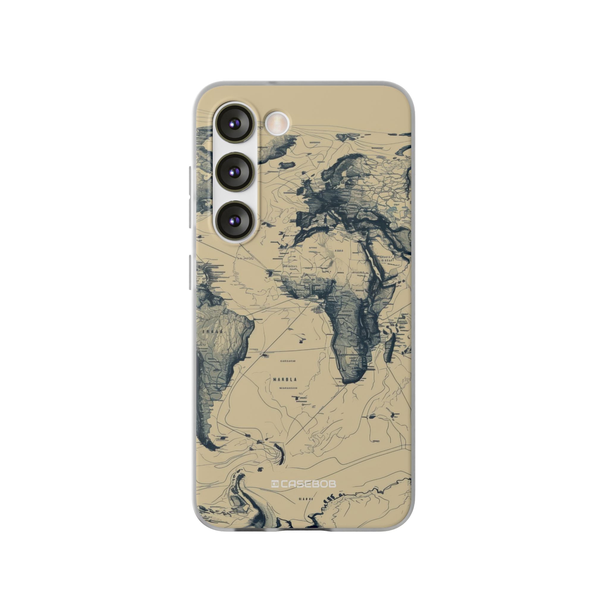 Vintage World Map | Flexible Phone Case for Samsung Galaxy