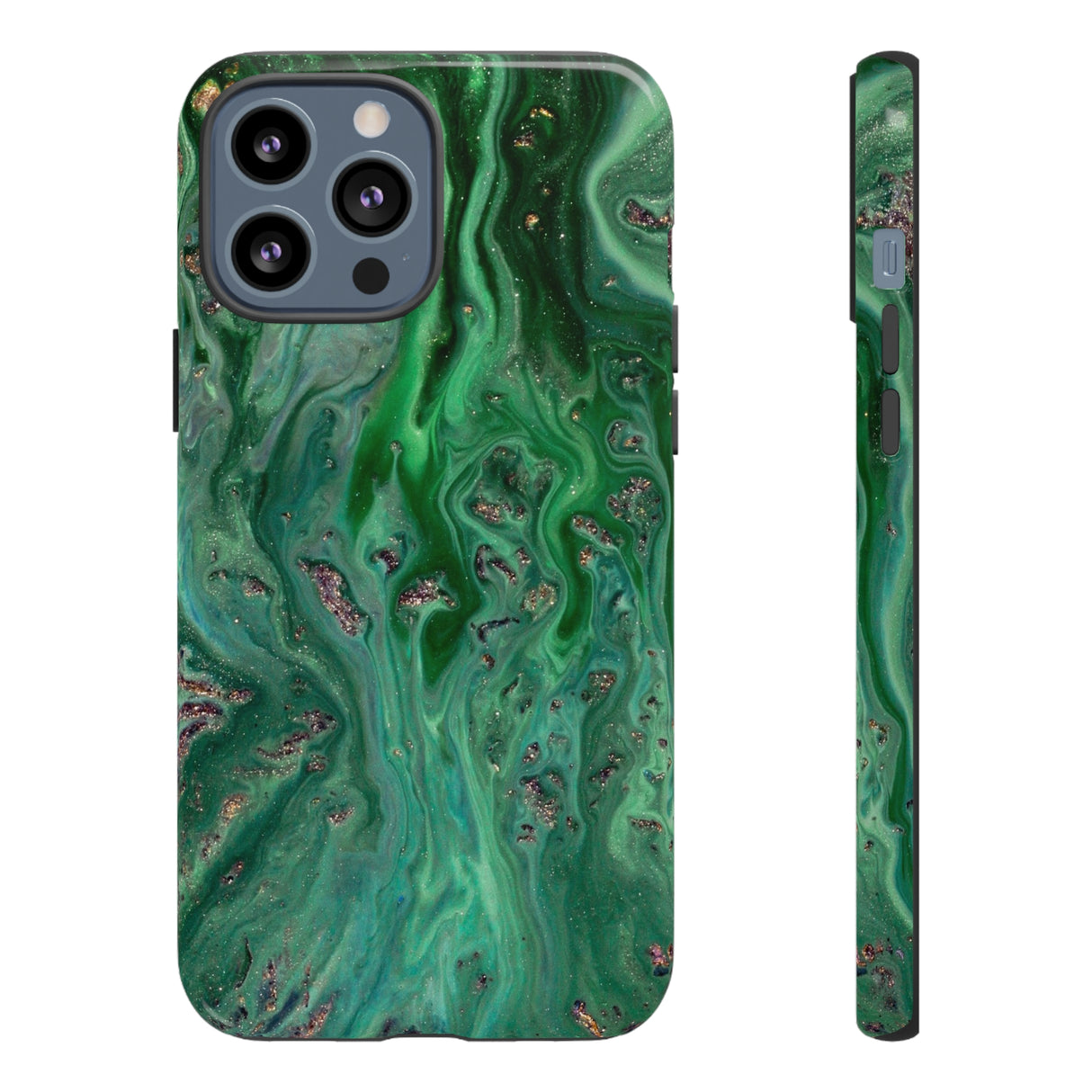 Light Green Ink Art iPhone Case (Protective) iPhone 13 Pro Max Glossy Phone Case