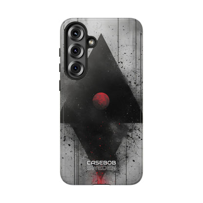Crimson Core Geometry Samsung S25 - Tough