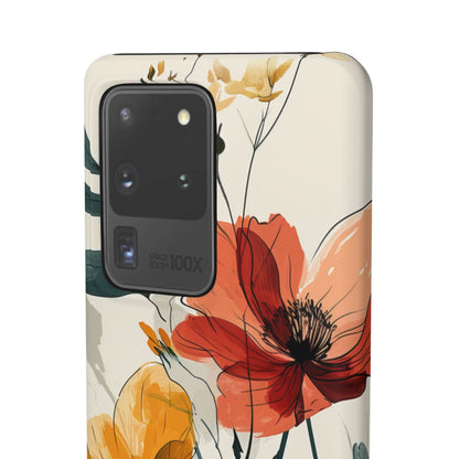 Elegant Floral Harmony Samsung S20 - Slim Phone Case