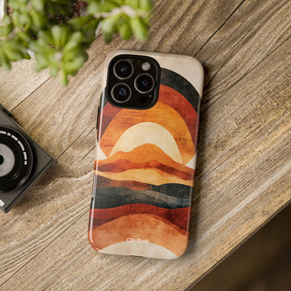 Sunrise Embraces Mountains - iPhone Case