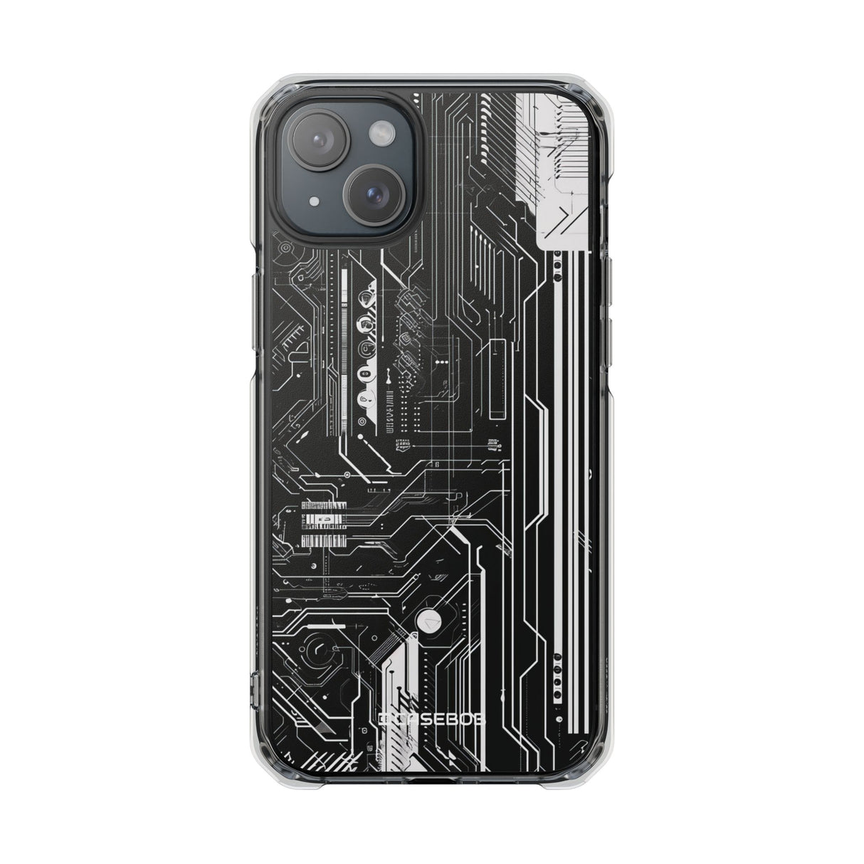 Circuitry Aesthetics - Handyhülle für iPhone (Clear Impact - Magnetisch) 