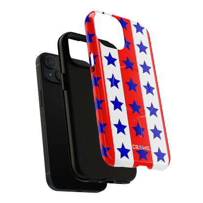 Patriotic American Flag Inspired Seamless iPhone 15 - Tough+