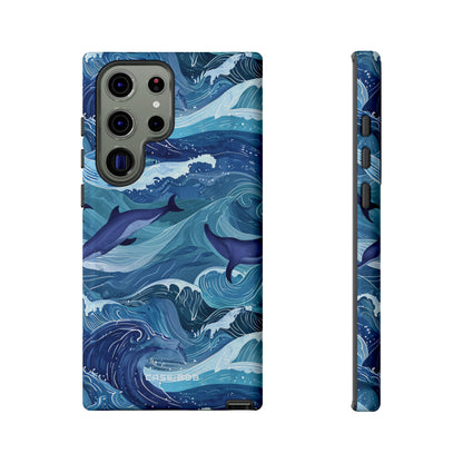 Dolphin Waves Samsung S23 Ultra Case - Tough