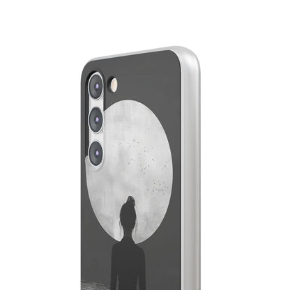 Zen Serenity Moon Reflection Samsung S23 - Flexi Phone Case