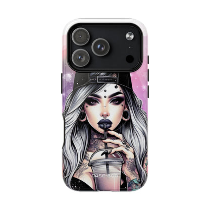 Silver Sip Nebula iPhone 17 Pro Case - Tough+