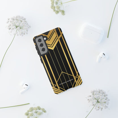 "Golden Art Deco Symmetry in Geometric Elegance"  Samsung S21 - Tough Phone Case