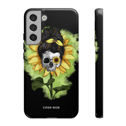 Sunflower Skull Samsung S22 Plus Case - Tough