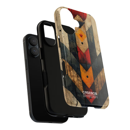 Geometric Fire Rise iPhone 16 - Tough