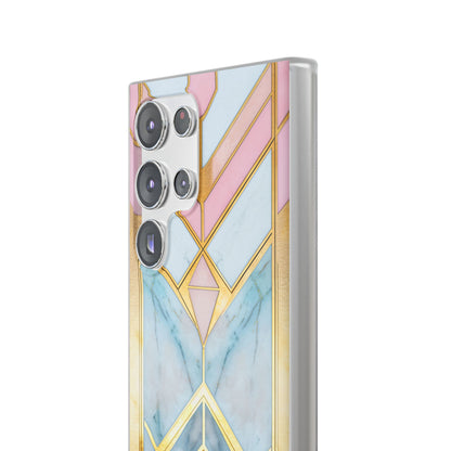 Gold Pink Art Deco - Flexi Samsung S23 Phone Case