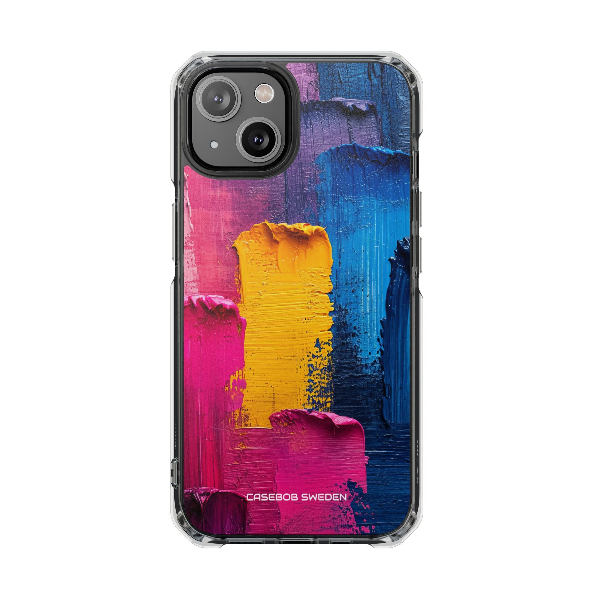 Bold Abstract Texture - Clear Impact iPhone 14 Phone Case